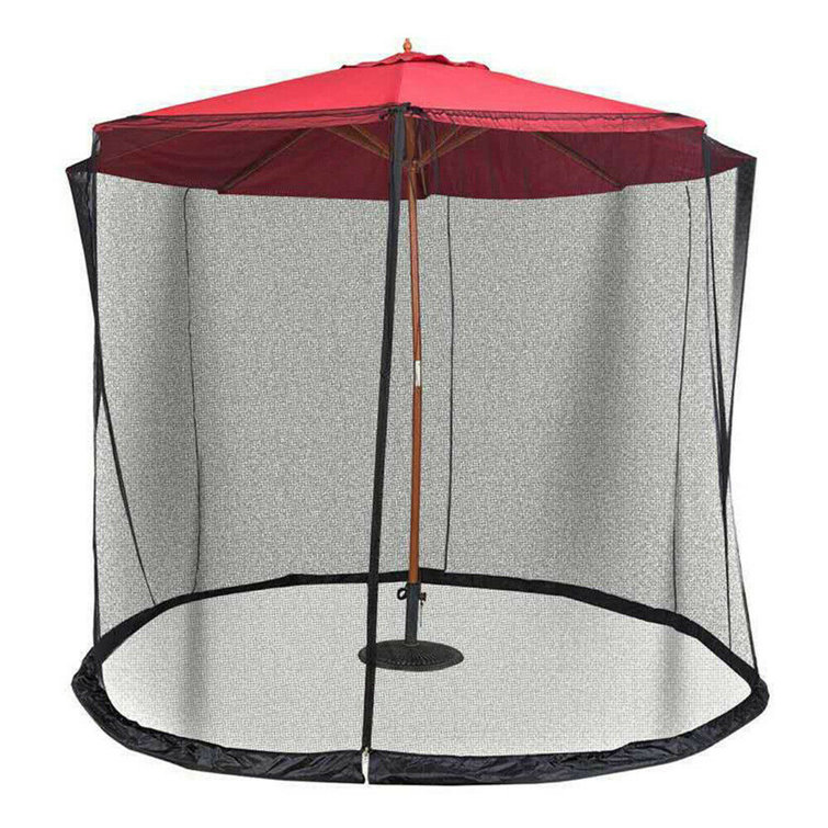 Arlmont & Co. Outdoor Mosquito Net Patio Umbrella Bug Screen Gazebo